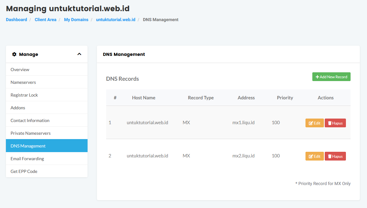 Cara Custom Domain di Weebly