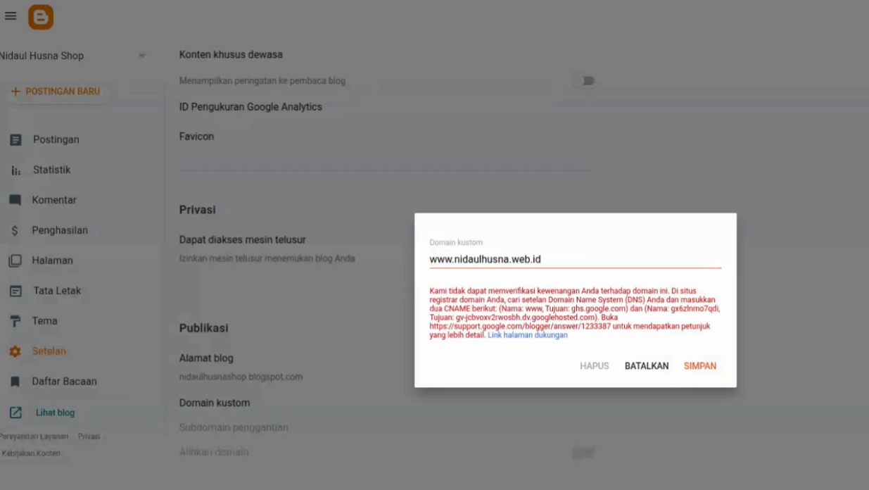 Cara Custom Domain Blogspot Pakai Cloudflare