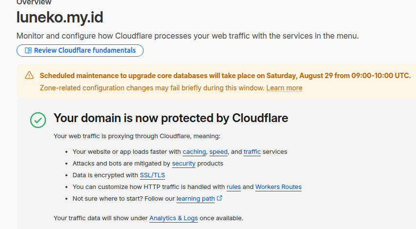 Cara Setting Email Forwarding via Cloudflare