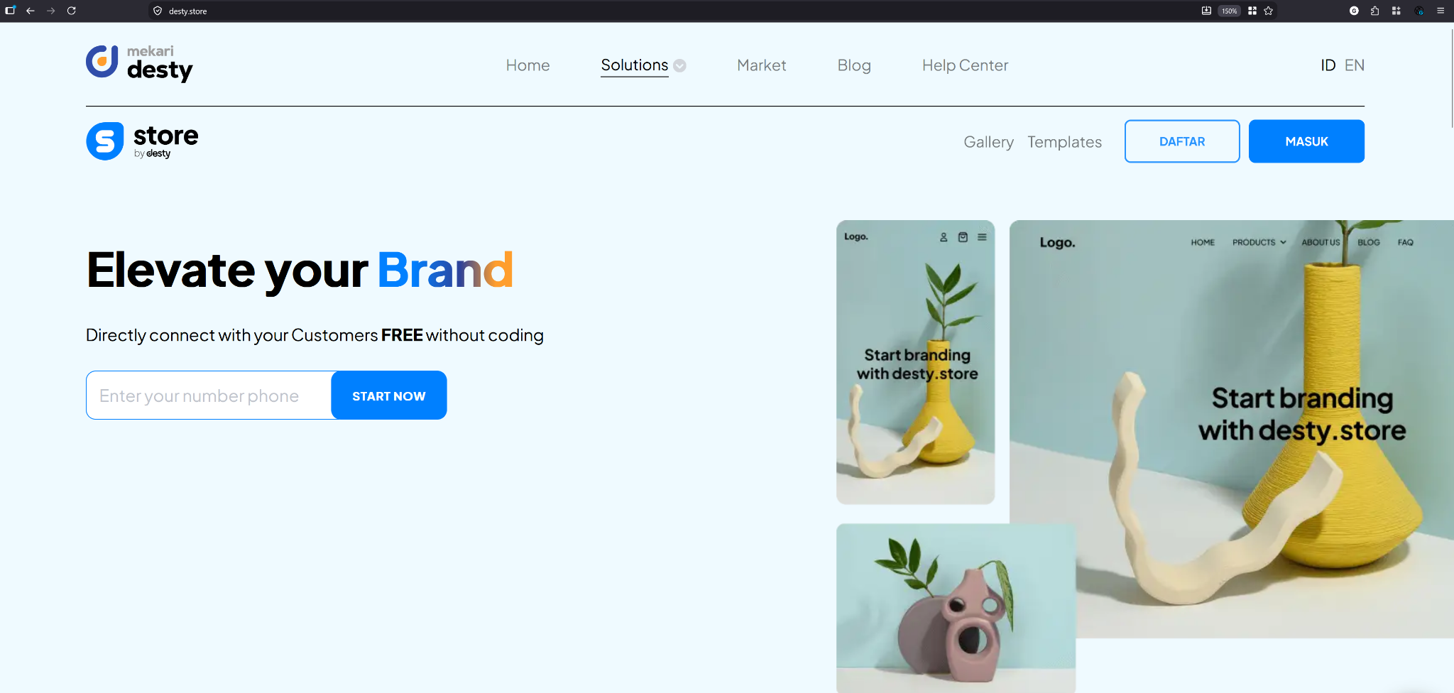 Cara Custom Domain di Desty Store