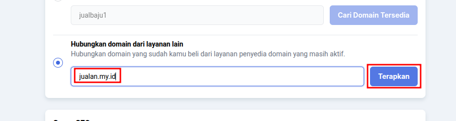 Cara custom domain Plugo di IDwebhost 