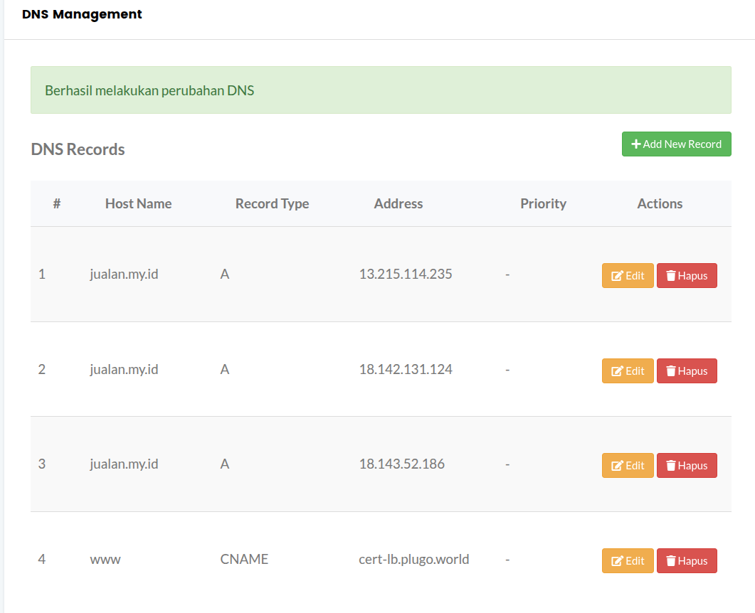 Cara custom domain Plugo di IDwebhost 