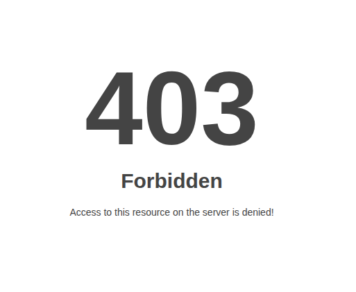 cara mengatasi Error 403 Forbidden