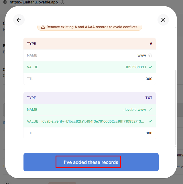 Custom Domain Lovable di IDwebhost
