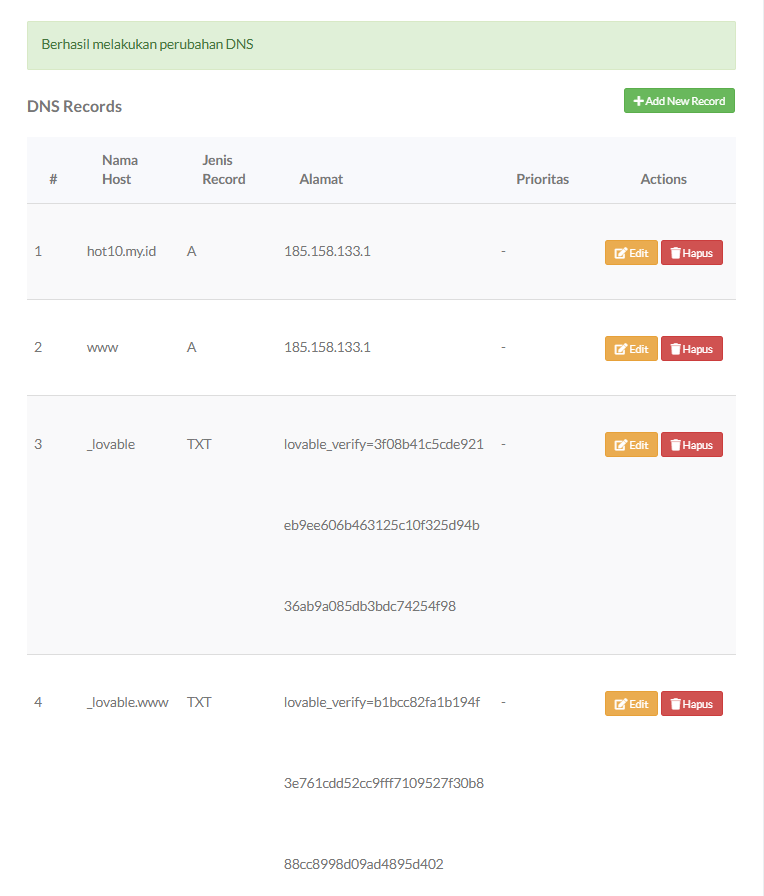 Custom Domain Lovable di IDwebhost