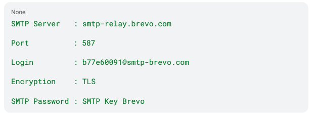 cara setting Gmail sebagai email client SMTP Brevo